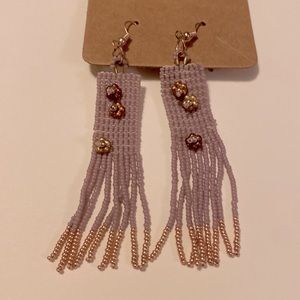 Earrings, Hand Beaded